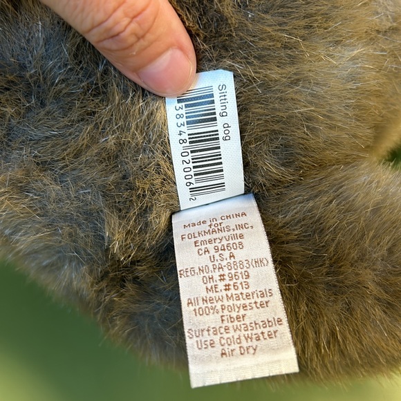 Folkmanis Sitting Dog Hand Puppet - Picture 9 of 9